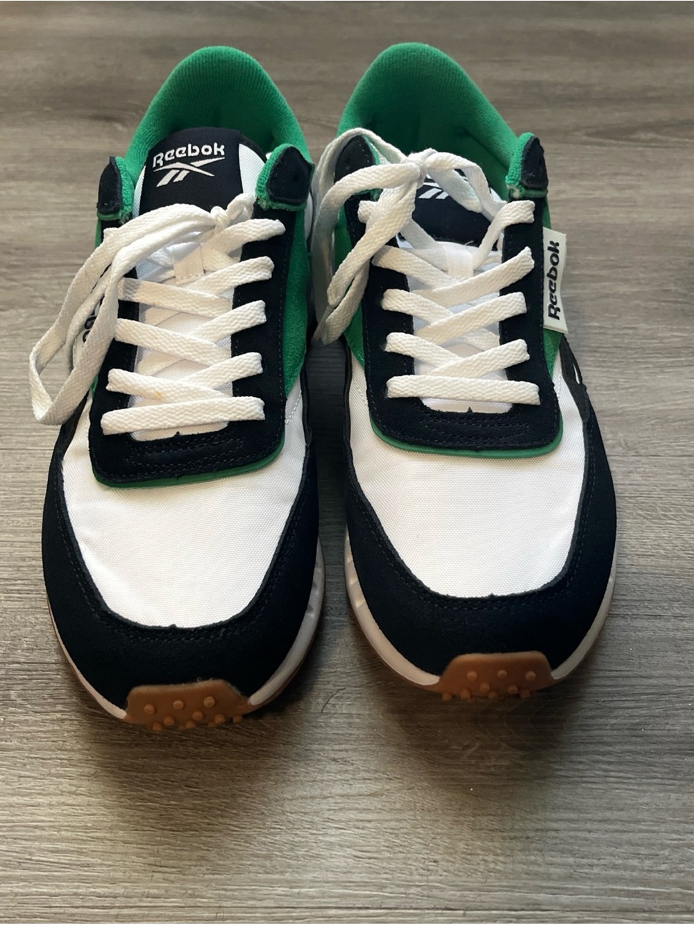 Reebok Men's White, Green & Black Retro Runner - Picture 5 of 8